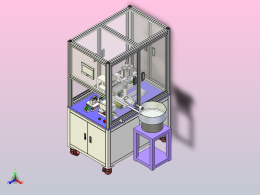减速箱平键组装设备3D图