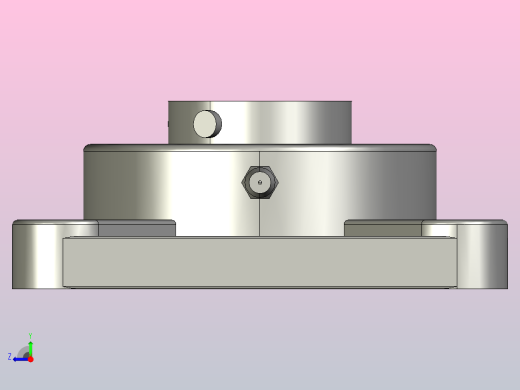 FU206-PBT-C1塑料方形轴承座右视缩略图