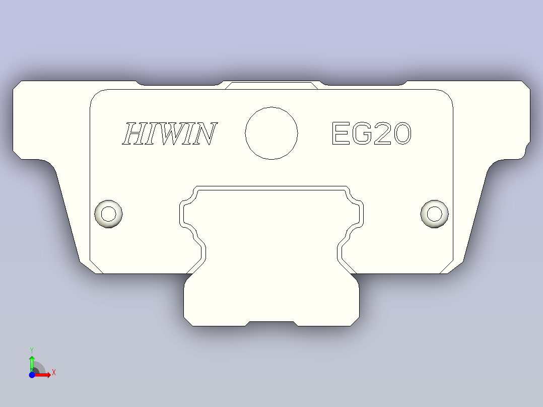 上银导轨 EGW20SA前视图