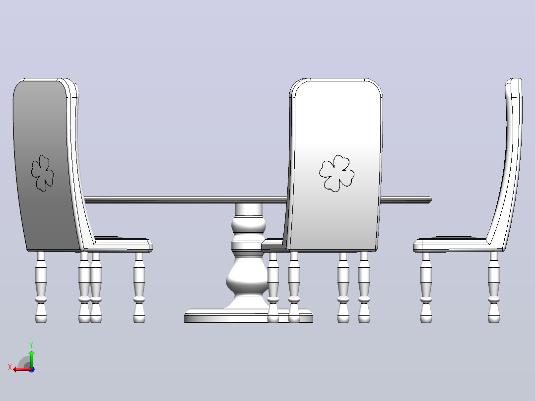 9号餐具后视图