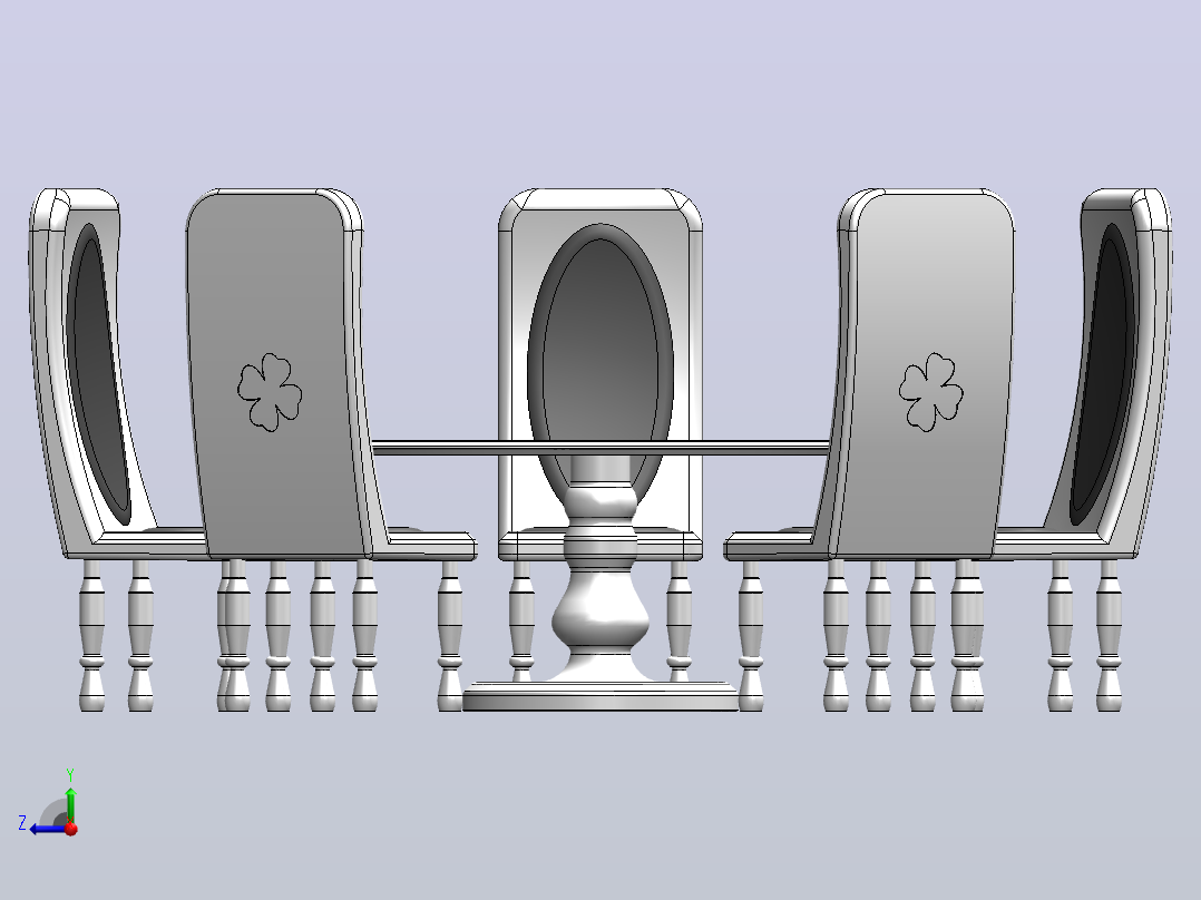 9号餐具右视图