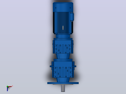 RF37R17法兰轴伸式组合型斜齿轮减速机RF37R17-Y0.18-4P-63-M1-0°-Φ200俯视缩略图