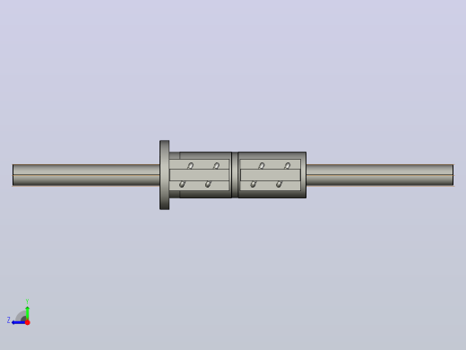 CMFZD4016-5滚珠丝杆3D模型右视缩略图