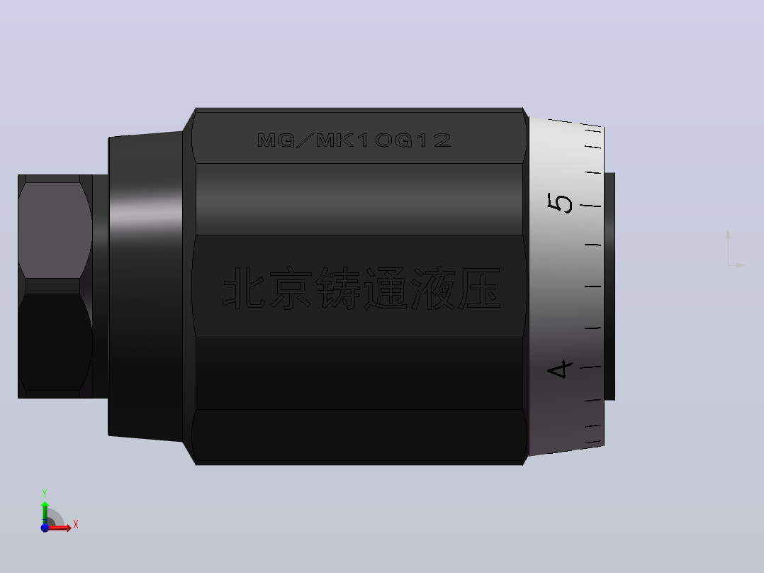 MG-MK10 单向节流阀前视图