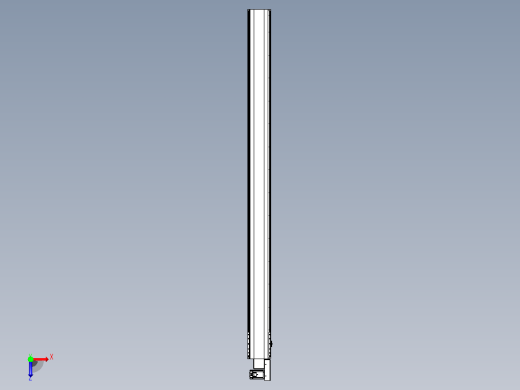 皮带直线轴半封闭可选导轨TPA-HNB-202D-140-L2700-MR-Y-P75-N3俯视缩略图