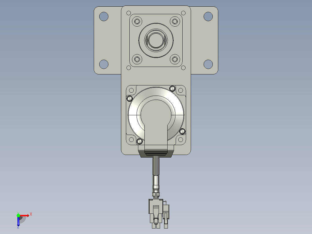 轻载电动缸TPA-ESR40-1210C-L400-MR-FB-W-P40-C3俯视图