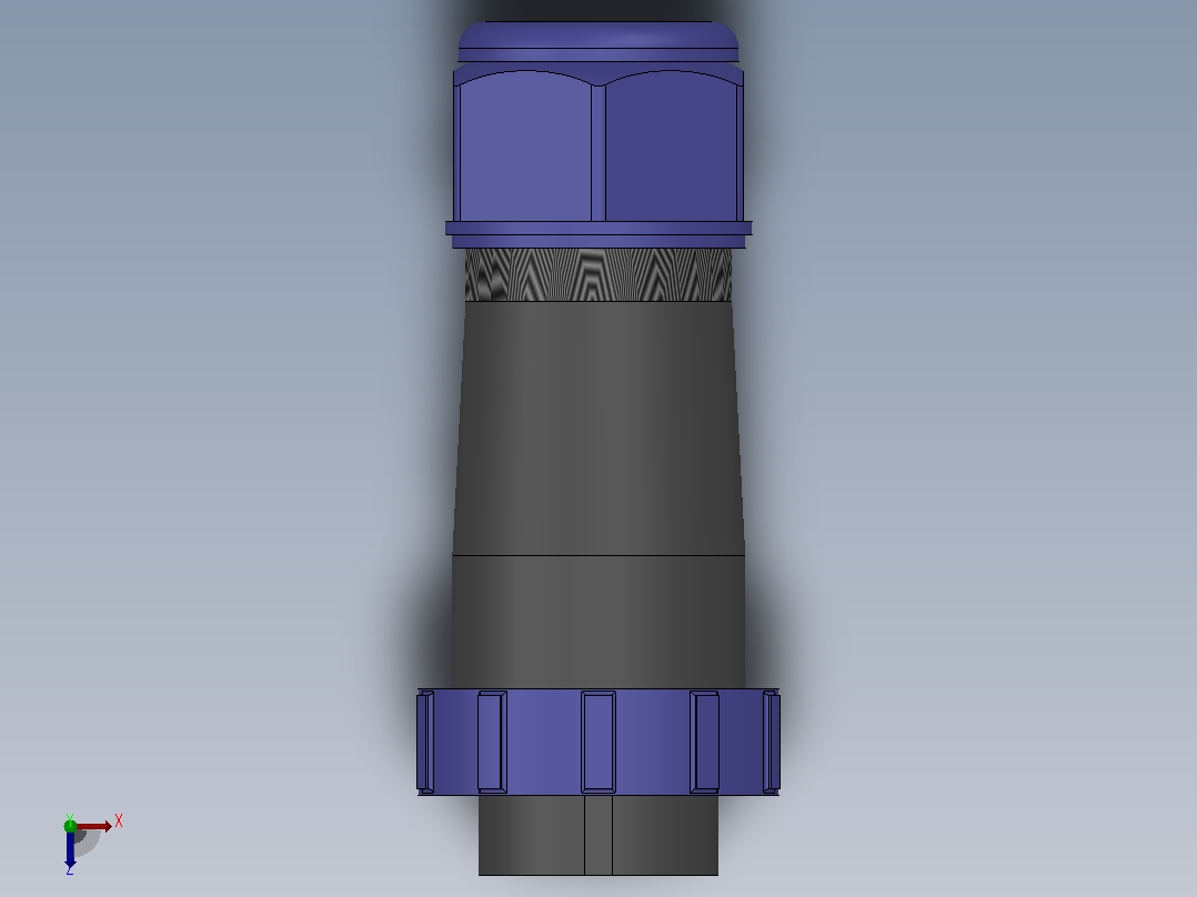 SP2110P[SP2110P-2]航空插头，多芯接头，连接器俯视图