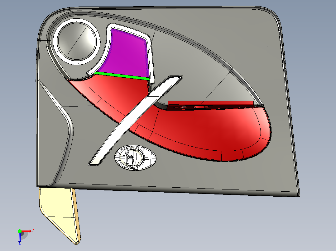 众泰知豆 Door Assembly俯视图