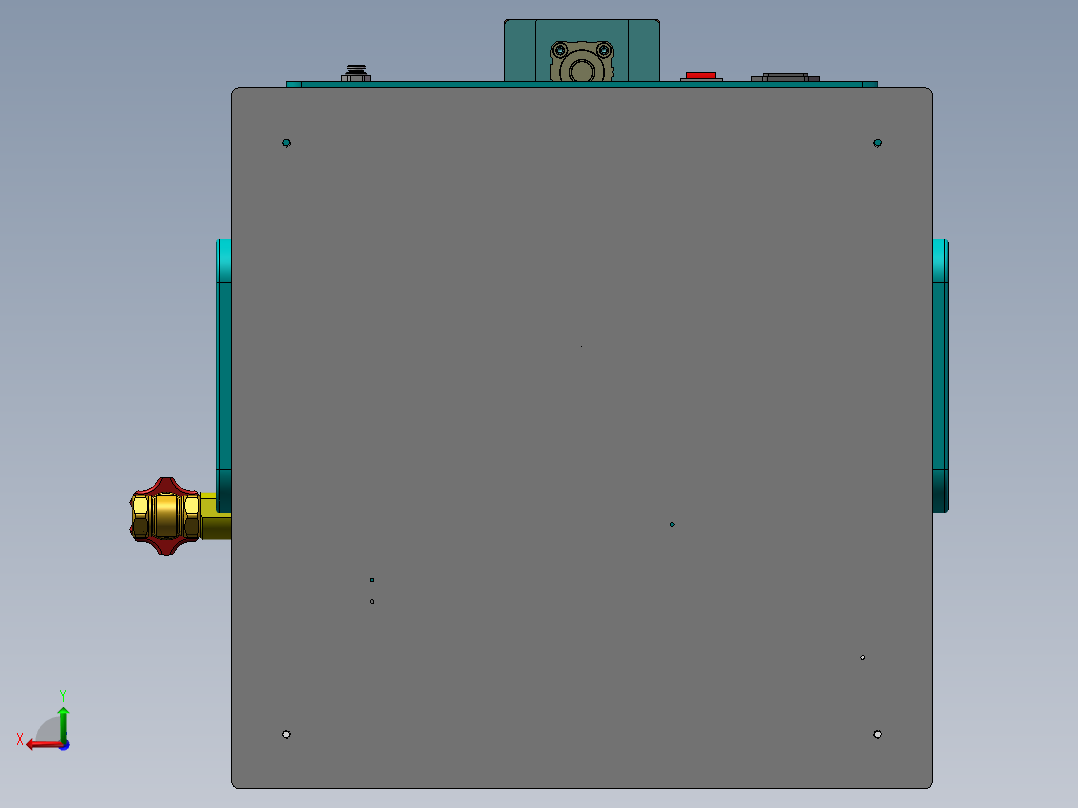 水压测试仪治具后视图