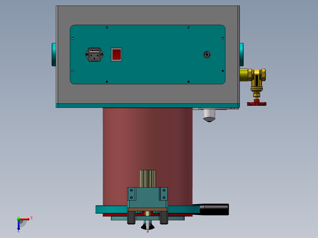 水压测试仪治具俯视图