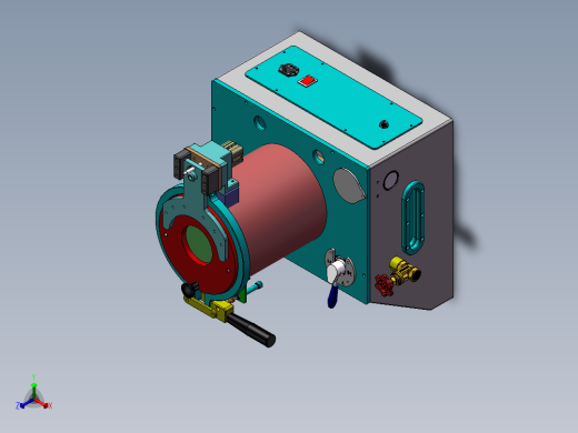 水压测试仪治具正等轴测缩略图