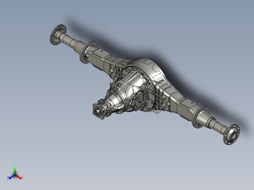 CA10B解放汽车后桥3D图纸 3D模型 机械设计参考