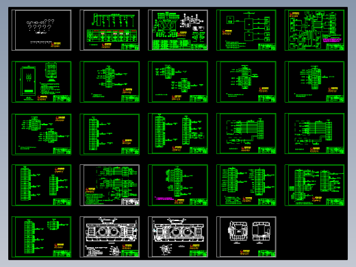 南方水泥14065辊压机电气接口全套图