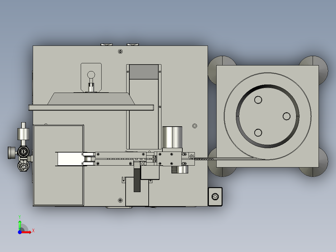 CCD检孔径设备前视图