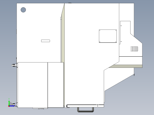 双头精雕机双头总装左视缩略图