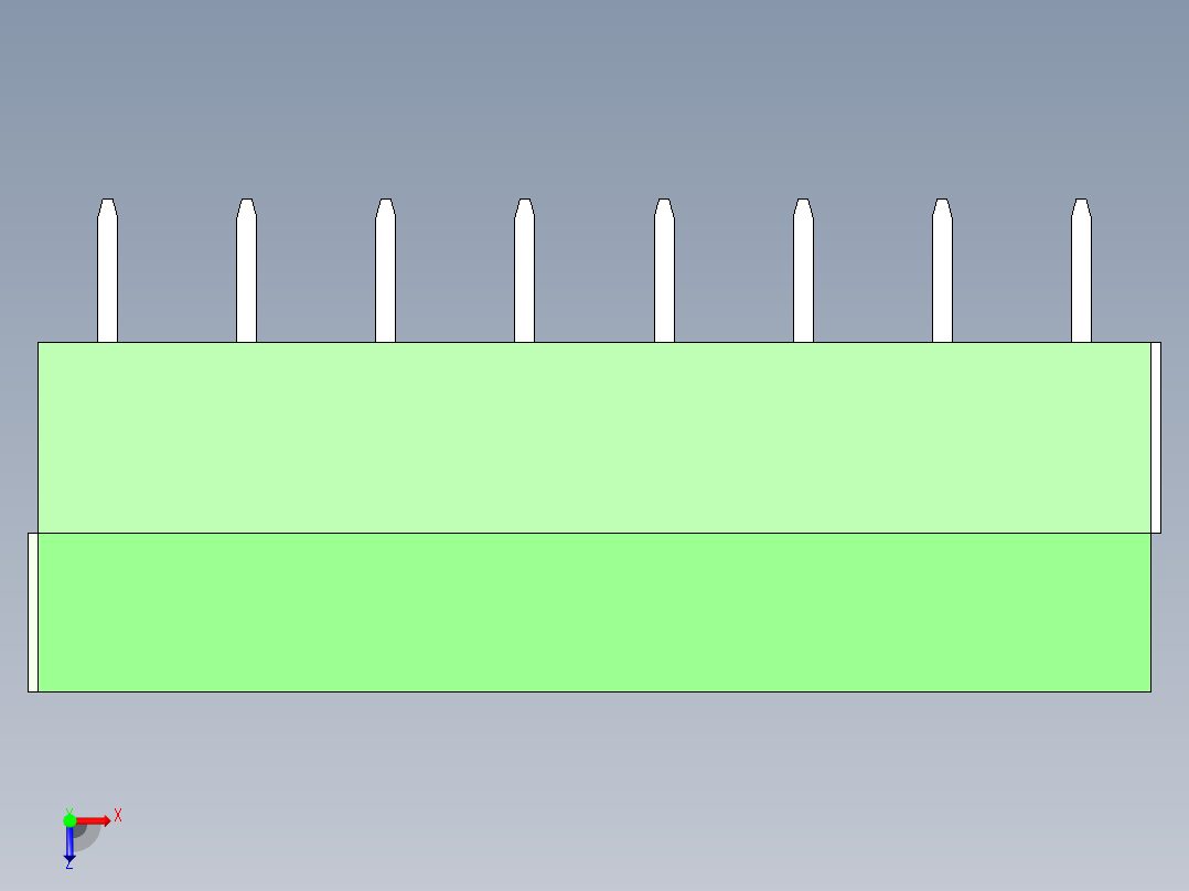 PCB_Terminal_Block_8-P3.5俯视图