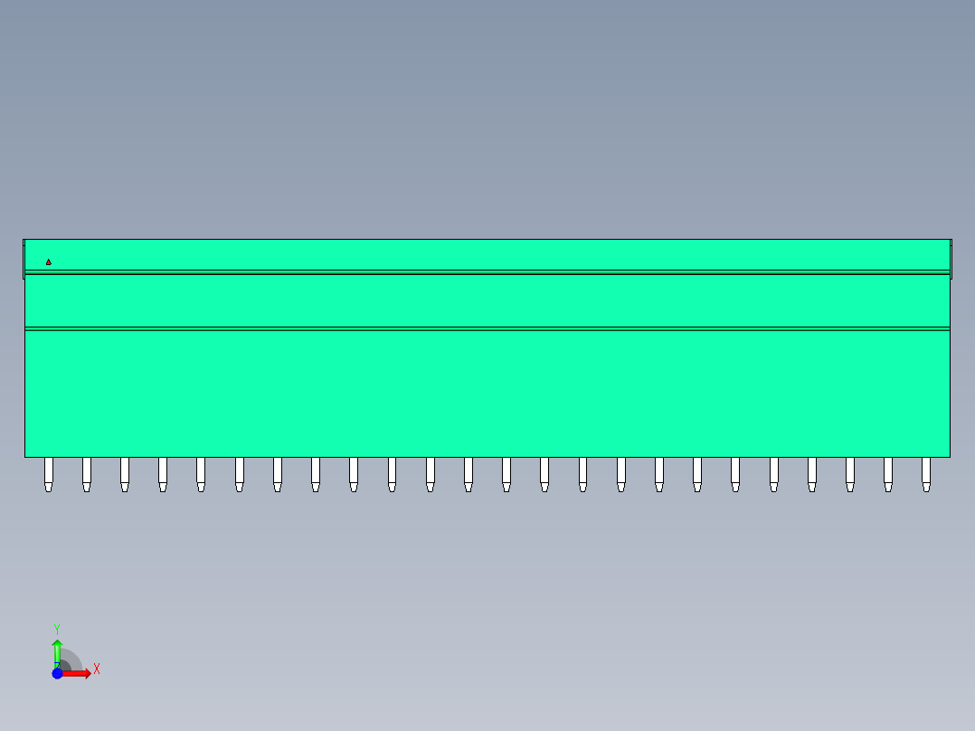 DEGSON 15EDG 系列 3.81mm 插拔式接线端子-15EDGVH-3.81-48P-14-00AH前视图