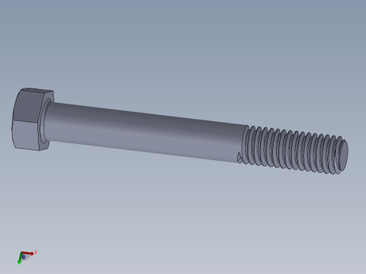 UNC 六角螺栓-Hex Bolt 0.375-16 x 3.SLDPRT
