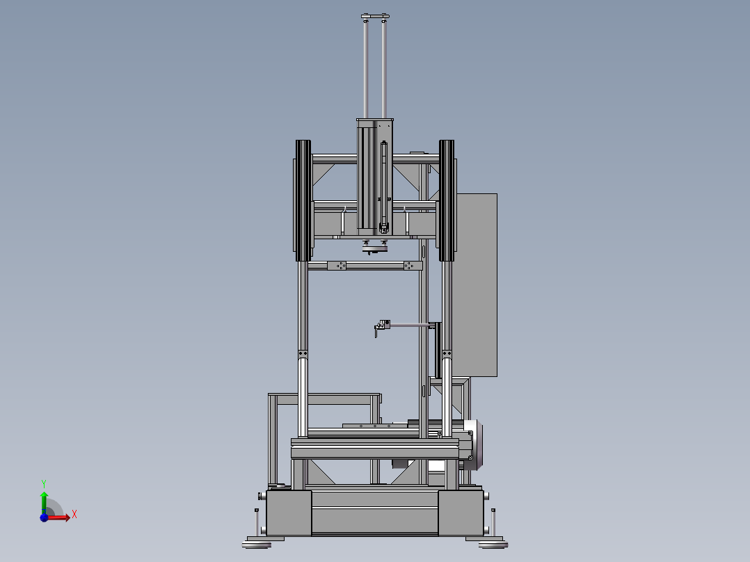 587组装定位CNC设备前视图