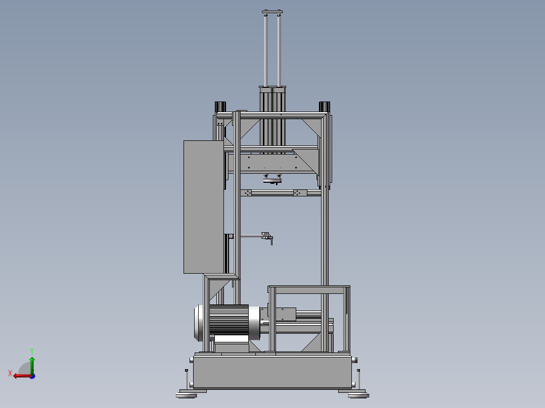 587组装定位CNC设备后视图