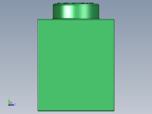 乐高套装 4421基本积木-300528 Dark Green Brick 1 x 1.STEP左视缩略图