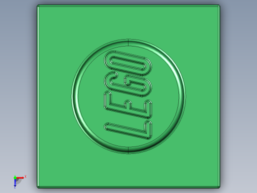 乐高套装 4421基本积木-300528 Dark Green Brick 1 x 1.STEP俯视缩略图