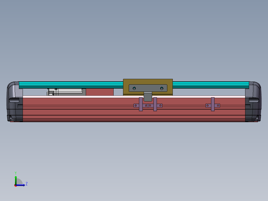 MTH丝杆半封闭模组MTH13-M-200W左视图
