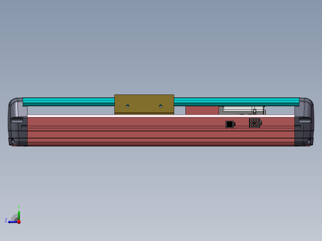 MTH丝杆半封闭模组MTH13-M-200W右视图