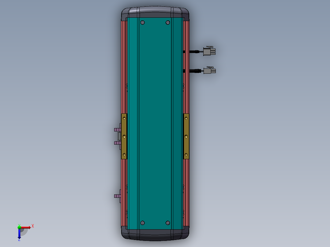 MTH丝杆半封闭模组MTH13-M-200W俯视图