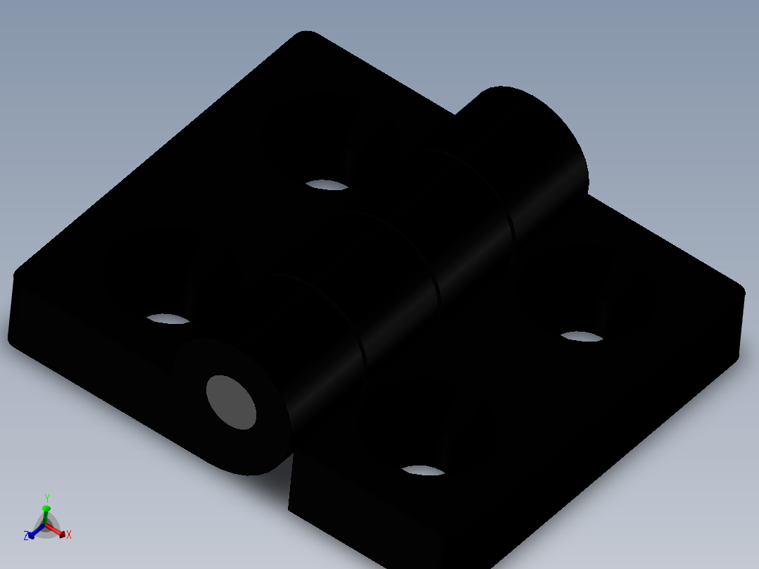 合页HFC01-45（外形尺寸52.5-45 孔距30-24）