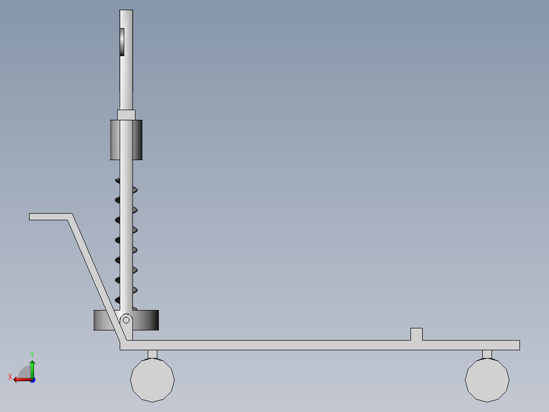 农业种植用刨坑设备后视图
