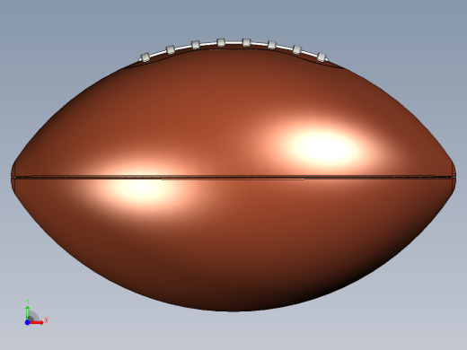 美式橄榄球前视缩略图