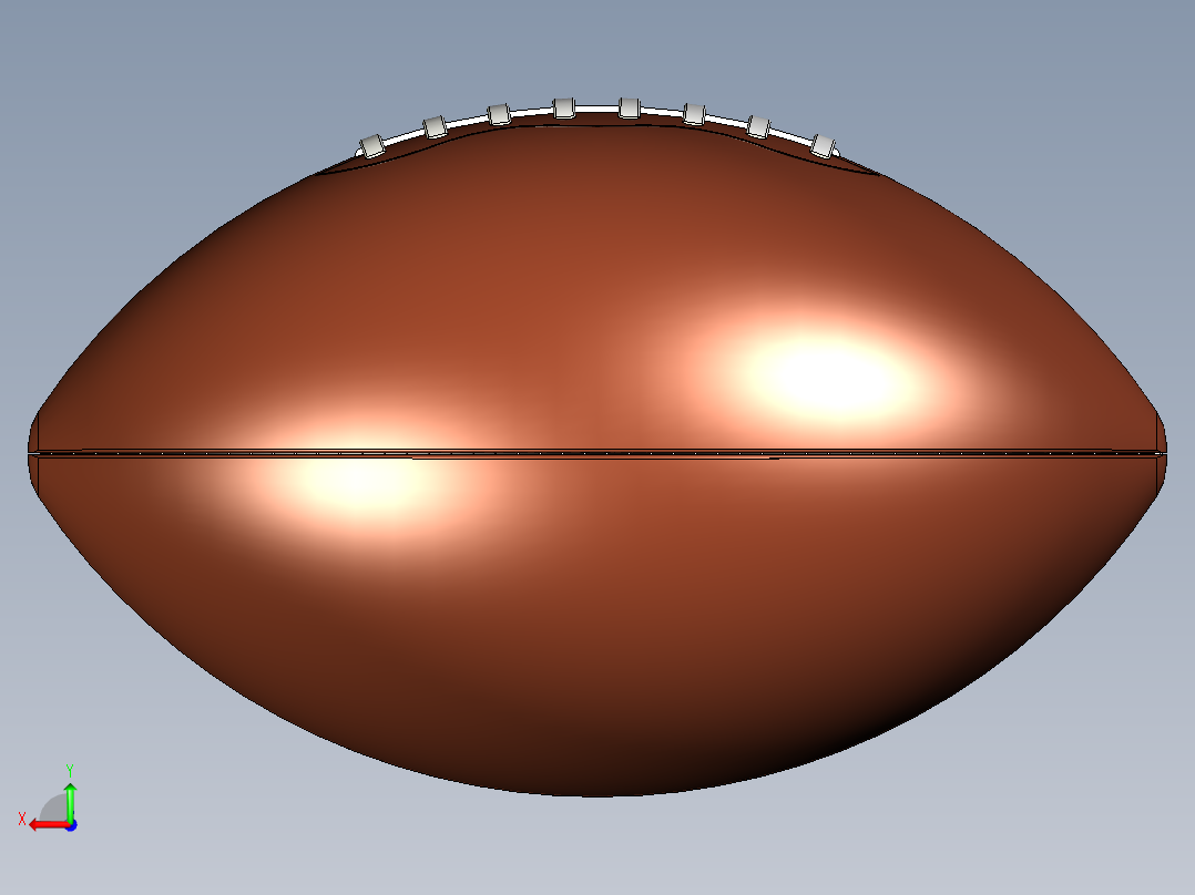 美式橄榄球后视图