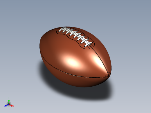 美式橄榄球正等轴测缩略图