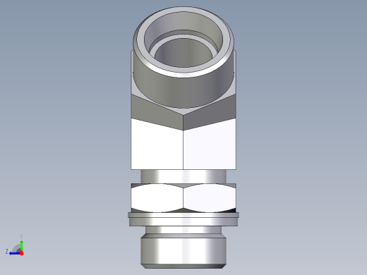 卡套式工业通用硬管接头EO_Adjustable_locknut_45_deg_elbow_VEE18LMOMDCF右视缩略图