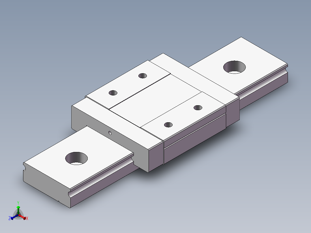 滑块MGW12C正等轴测图