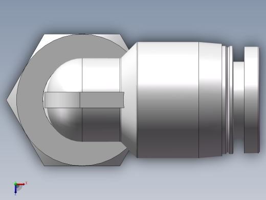 螺纹弯通APL8-G03(3分8厘)俯视缩略图