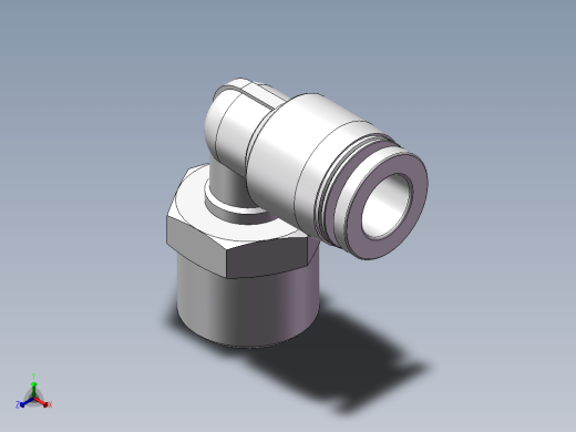 螺纹弯通APL8-G03(3分8厘)正等轴测缩略图