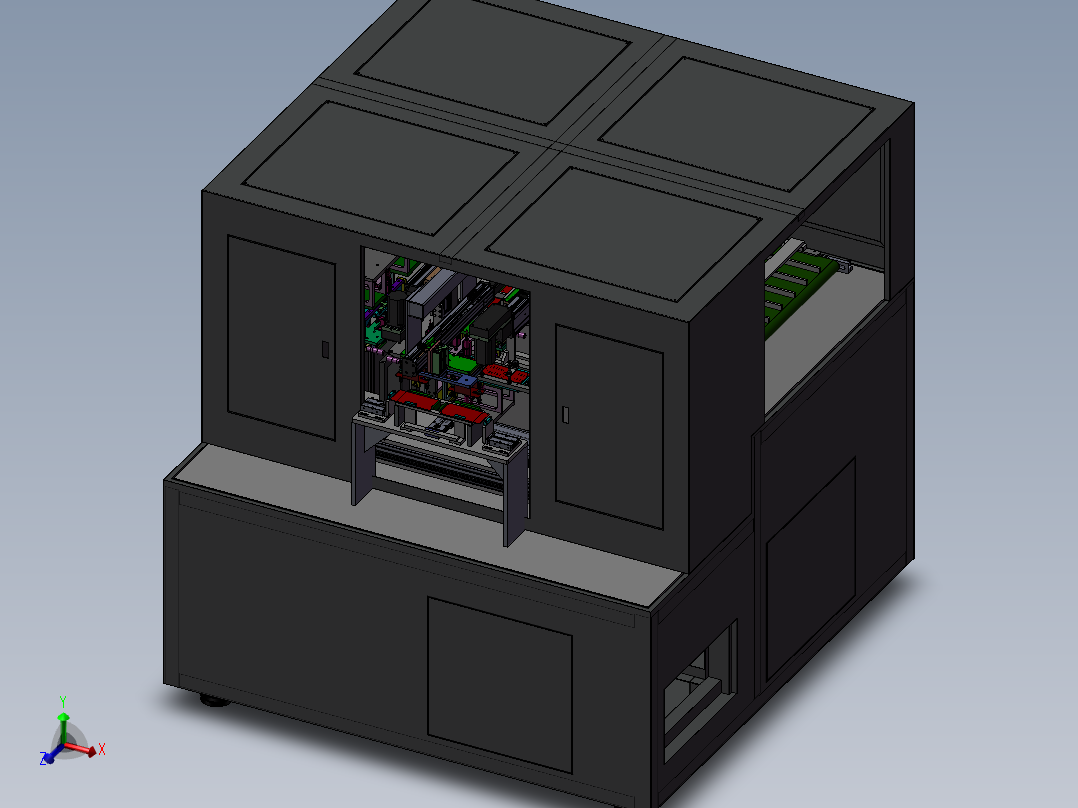 厚度检测机 非标自动化设备3D图纸3D模型