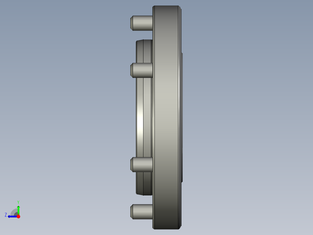 KOSMEKVSJ160-C多系列多零件图纸模型多系列多零件图纸模型右视图