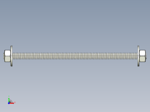 紧固件-STEP 0.3125 All-Thread前视缩略图
