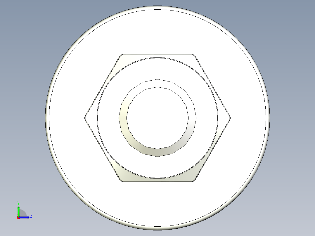 紧固件-STEP 0.3125 All-Thread左视图