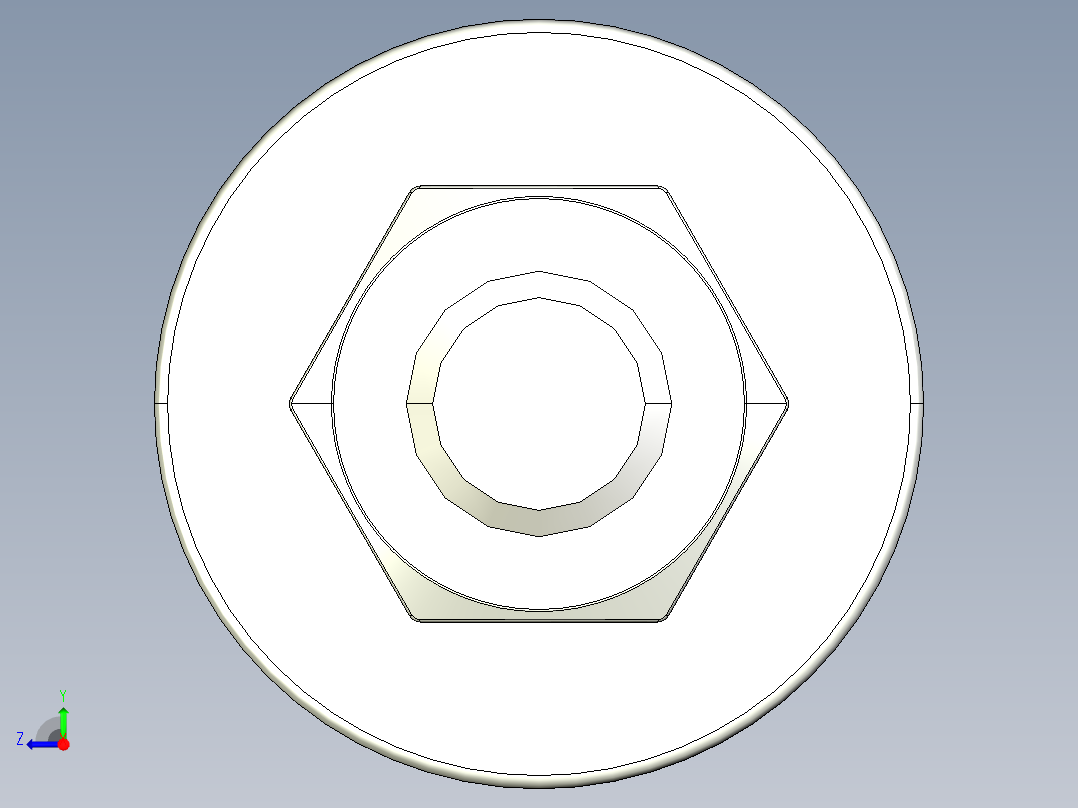 紧固件-STEP 0.3125 All-Thread右视图