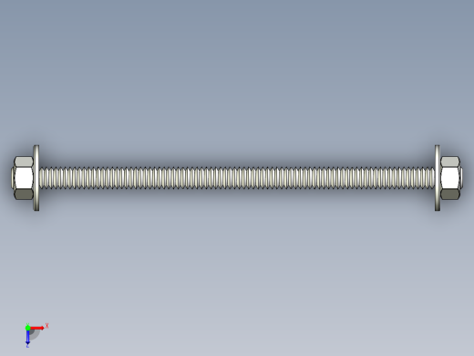 紧固件-STEP 0.3125 All-Thread俯视缩略图