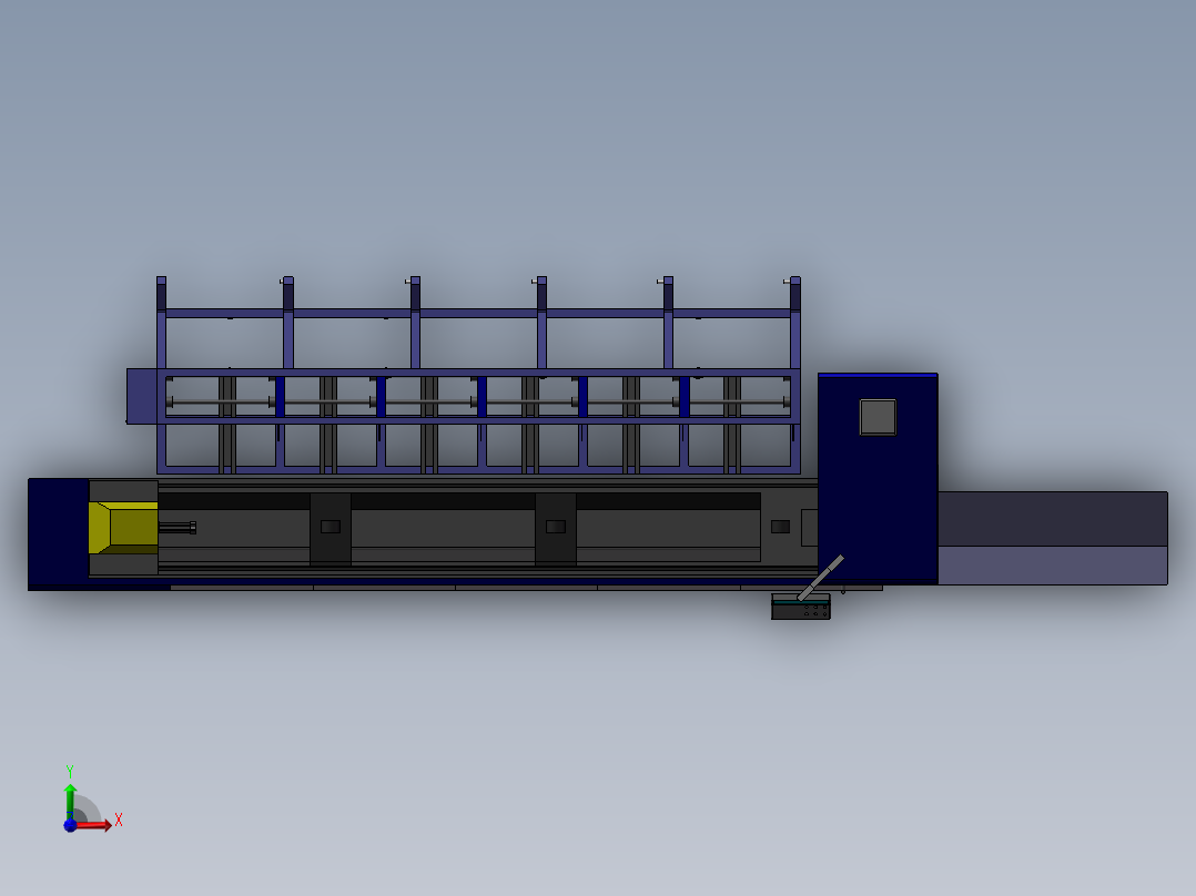 全自动激光切管机sw16可编辑前视图