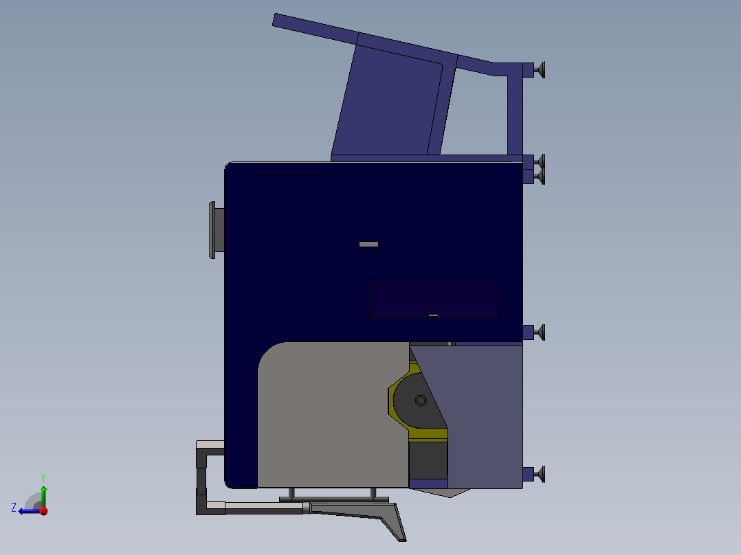 全自动激光切管机sw16可编辑右视图