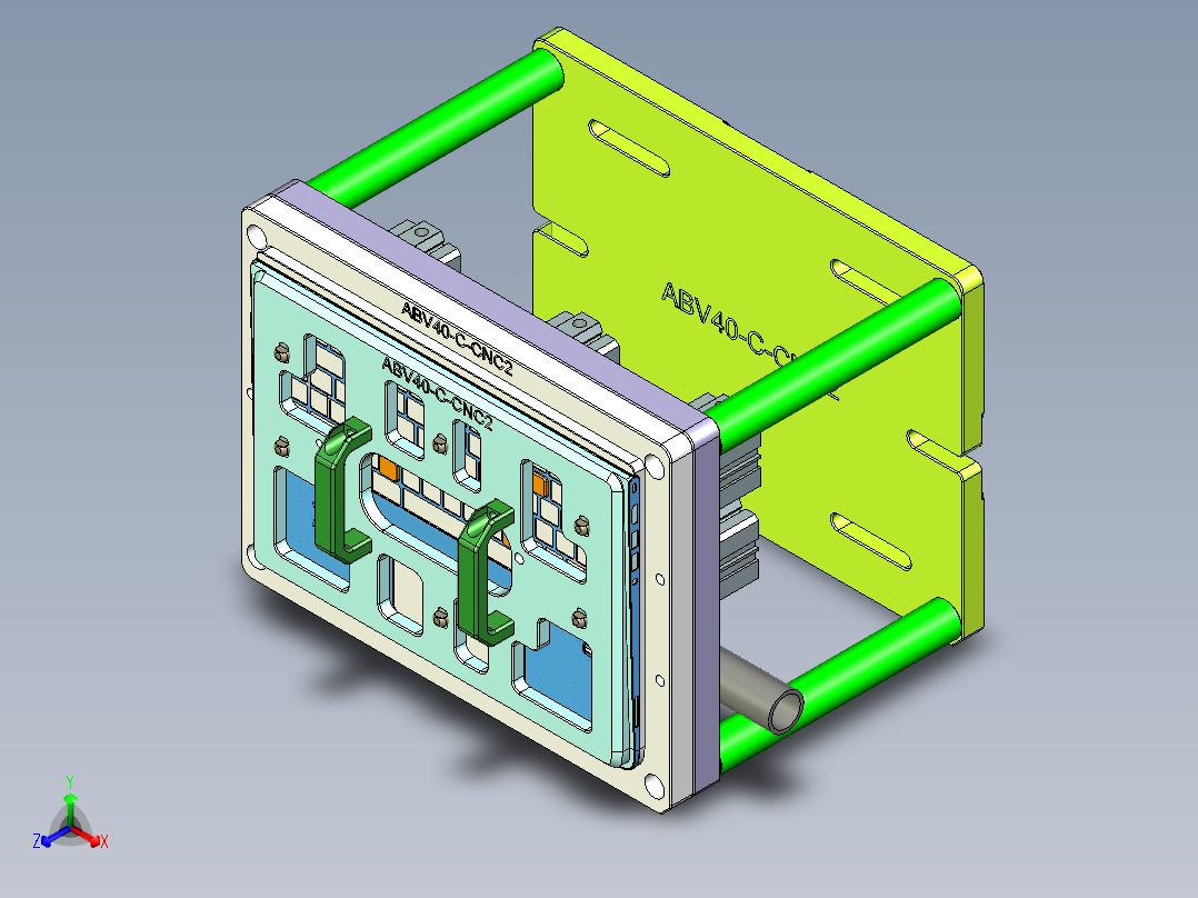 ABV40-C-笔记本CNC工装夹具三维模型CNC2-0516主视图