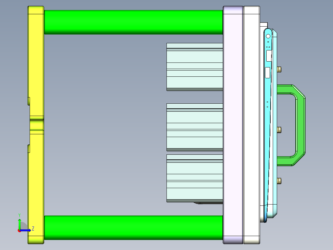 ABV40-C-笔记本CNC工装夹具三维模型CNC2-0516左视图
