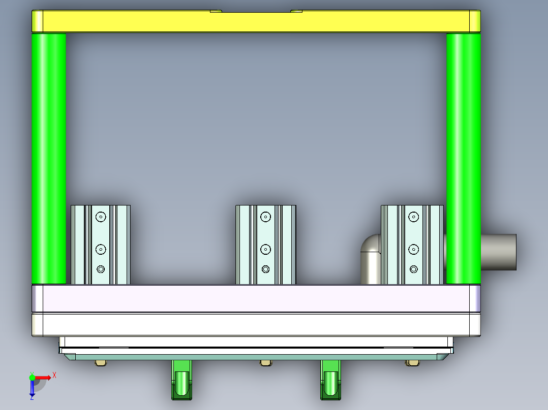 ABV40-C-笔记本CNC工装夹具三维模型CNC2-0516俯视图