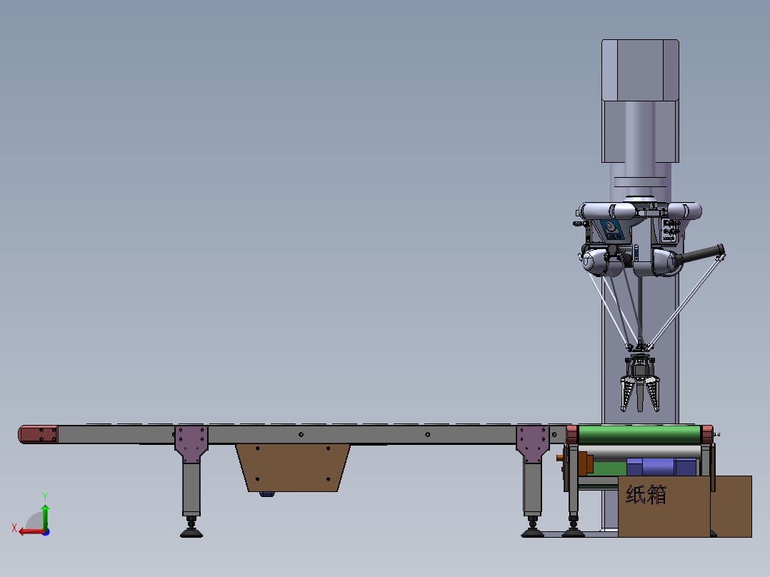 玉石片块分拣系统机sw18后视图